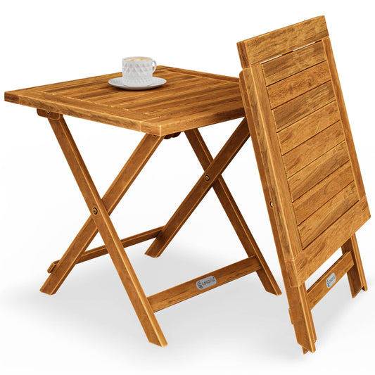 Casaria Holz Beistelltisch Klappbar Vollmontiert